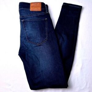 Lucky Brand Womens Low Rise Ava Skinny Leg Jeans Size 0/25 Dark Wash Stretch Y2K